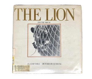 1980 Lion and the Mouse Aesop Fable Children’s Book Illustration By Ed Young - Picture 1 of 5