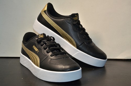 Sneakers Puma Skye moda nero oro con schiuma morbida + 381106 01 RARA donna taglia 7