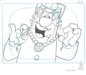 Feuersteinsteine - 2 signierte Original Produktionszeichnungen - Episode Lehrer - Bild 1 von 2