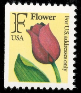 US. 2519. (29c). "F" Flower. Booklet Single. MNH. 1991 - Picture 1 of 1