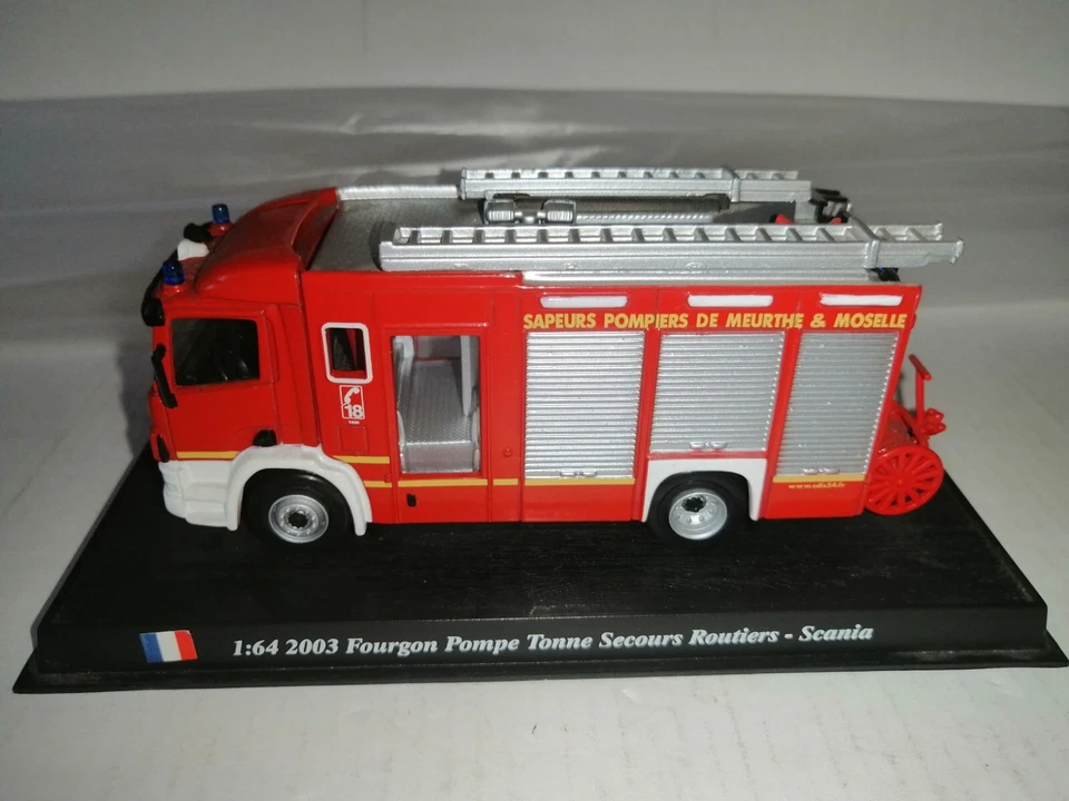 FOURGON POMPE TONNE SECOURS ROUTIERS SCANIA 2003 DEL PRADO SCALA 1/64 - Immagine 1 di 3