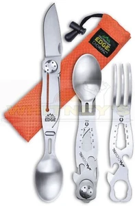 Outdoor Edge ChowPal Camping Utensils - Silver - CPL-10C - Picture 1 of 1