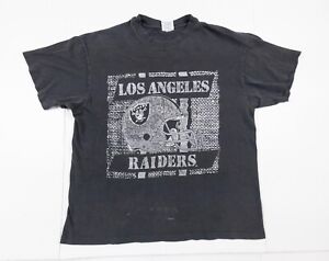 Vintage Raiders Shirt Adult XLarge Black Los Angeles 90s Single Stitch Football