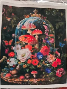 Mushroom Diamond Art Painting Kits for Adults 16X20 inch Flowers - Picture 1 of 2