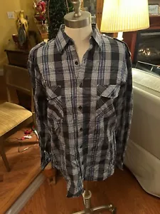 VISITATORE PREMIUM NUOVO! Con ETICHETTE UOMO med. CAMICIA PLAID CON BOTTONI. Eppletts - Foto 1 di 8