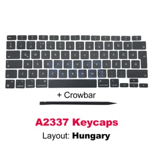 Laptop A2337 Teclas Teclas Llaves Hungría Diseño para Macbook Air 13" M1 Finales de 2020 - Imagen 1 de 6