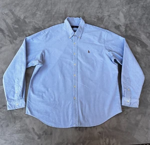 Ralph Lauren Hemd Herren XXL Blau Button Down Baumwolle Langarm - Bild 1 von 13