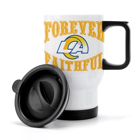 Forever Faithful Los Angeles Rams Fans Coffee Mug Stainless Steelc Car Mug Cover