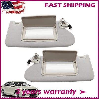 Gray For Nissan Altima 2013-2018 Sun Visor Left & Right 96401-3TA2A 96400-3TA2A Foto 1 de 4