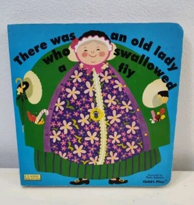 Da war eine alte Dame die verschluckte eine Fliege - Klassiktafel Buch 2000 Kinderspiel - Bild 1 von 10