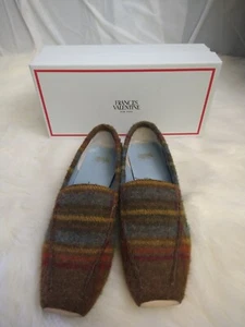 Frances Valentine Elyse Andrews Wool Plaid Loafer $298 Size 9.5 Preppy Adademia - Picture 1 of 16