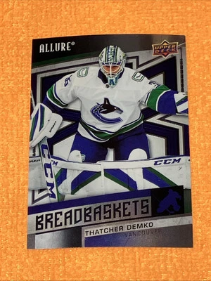 Thatcher Demko 2021-22 UD Allure #BB-20 BREADBASKETS - Vancouver Canucks - Image 1 of 2