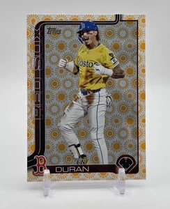 2025 Topps Serie 2 Jarren Duran Holiday Red Sox #587 - Imagen 1 de 2