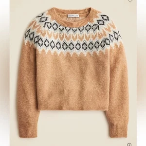 Crewcuts Girls' sequin Fair Isle sweater in Supersoft yarn XXL - Picture 1 of 5