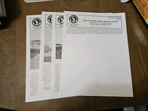 Great Northern Reference Sheets 219-222 (4 Total)(Used) - Picture 1 of 6