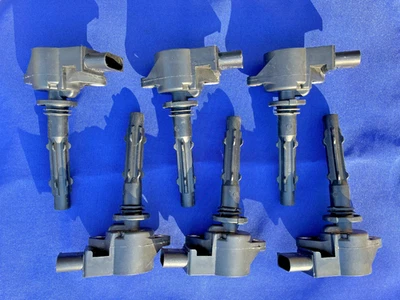 '05-13 Mercedes W204 C350 E350 SLK350 M272 Ignition Coil Set of 6 0001502780 OEM - Image 1 of 4