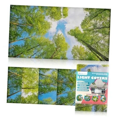 Cubierta de árbol magnética para accesorio fluorescente o LED - Fluorescente 4 árboles forestales Foto 1 de 4