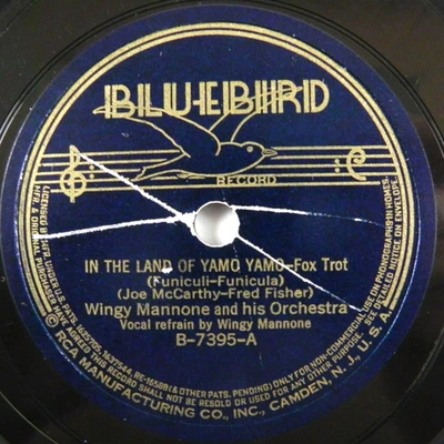 Wingy Manone – In The Land Of Yamo Yamo/My Mariuccia Take Bluebird B-7395 78RPM - Image 1 of 4