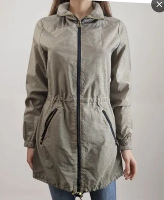 TOMMY HILFIGER Hooded Pinstripe Lightweight Windbreaker/Rain Jacket LARGE Preown - Image 1 of 4