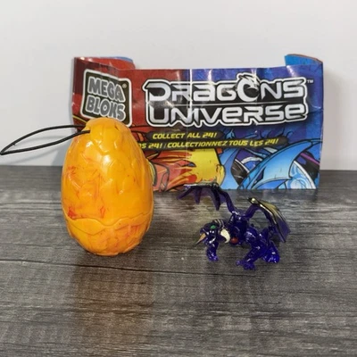 Mega Dragons Universe Dragon Swarm Translucent Purple Gold Figure Mini Blind Egg - Image 1 of 4