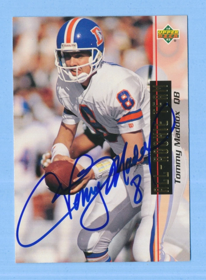 TOMMY MADDOX - Signed/Autographed - 1993 Upper Deck Card #32 - Denver Broncos - Image 1 of 1