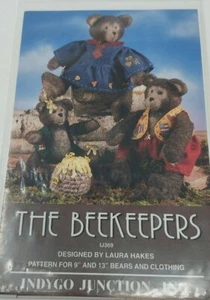 Indygo Junction Crafts Pattern IJ369 The BEEKEEPERS Bears and Clothes - Picture 1 of 2