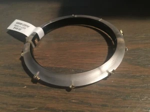 Alexis Bittar ‘Pop Sugar’ Lucite Golden Studded Hinged Bracelet - White Clear - Picture 1 of 2