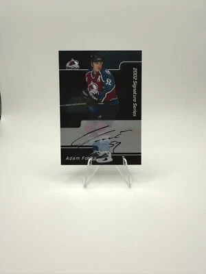 2001-02 ITG Be A Player Signature Series Auto Adam Foote #153 Colorado Avalanche - Image 1 of 2