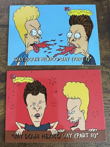 1994 MTV Beavis And Butthead #2769, #2969 Way Down Mexico Way Trading ...