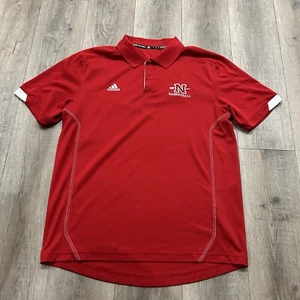 Adidas Nicholls State Colonels Shirt Herren Large rot Polo Stretch Basketball Team - Bild 1 von 7