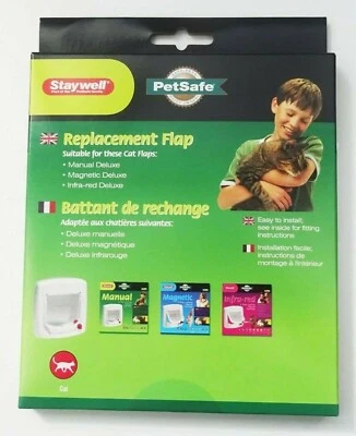 Petsafe Staywell replacement cat flap fits 300 / 400 / 500 series green box