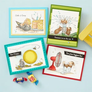 Animal Ratón Goma Transparente Sello Sello Sello Para DIY Scrapbooking Tarjeta De Papel Artesanía - Imagen 1 de 17