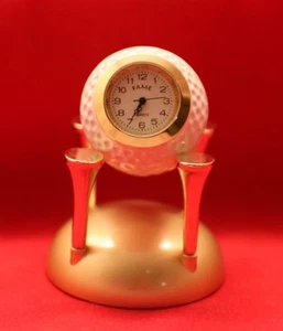 ""DAWN""Miniatur-Standuhr**GOLFBALL***6,2 cm**neu - Picture 1 of 4
