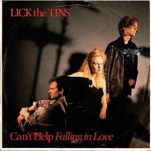 Lick The Tins - Can't Help Falling In Love (7" Single 1985) VG+ - Picture 1 of 4