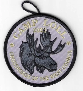 BSA CROSSROADS OF THE WEST COUNCIL CAMP LOLL 2023 MINT PATCH - Imagen 1 de 3