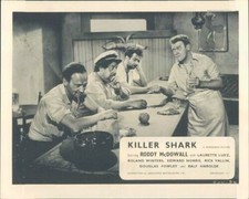 Killer Shark Laurette Luez and sailors drinking original lobby card