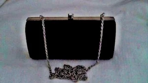 Chiusura con strass per borsa nera spessore 6,5 x 3,5 2" di LaRegale 22 pollici catena goccia - Foto 1 di 5