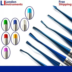 Elevadores dentales PDL luxantes puntas de titanio azul extracción dental elevador de raíces - Imagen 1 de 9