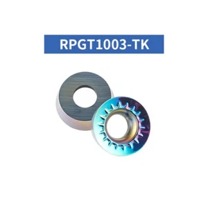 For Aluminium 10PCS RPGT1003-TK CNC Lathe Tool Carbide Milling Inserts RPGT1003 - Picture 1 of 3