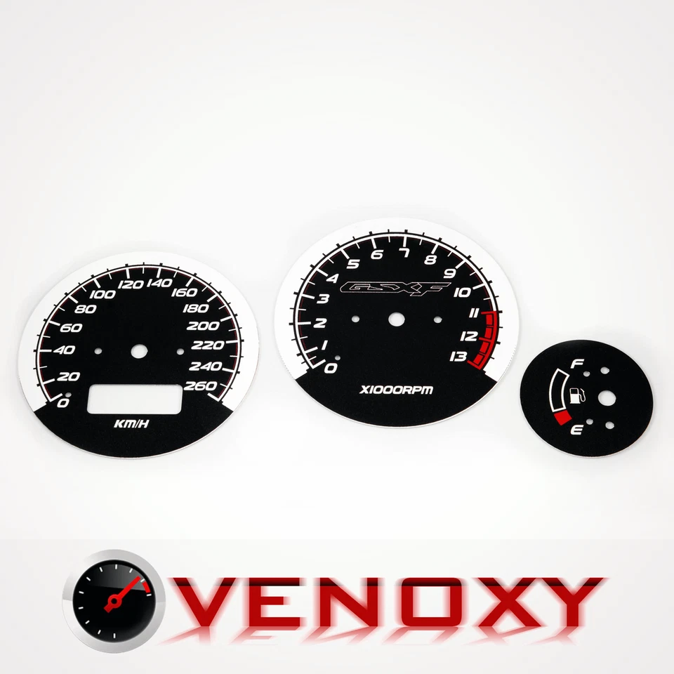 Suzuki GSX 750F Katana 98-06 Fond de Compteur NOIR Foto 1 de 1