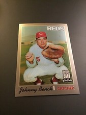 2001 Topps Chrome Through The Years reprints #21 Johnny Bench Reds PWE ship