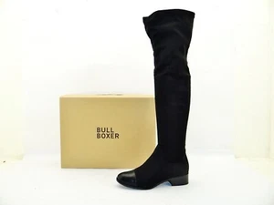 Bullboxer Overknee botas zapatos botas negro mujer UK6 talla 39 - Imagen 1 de 12