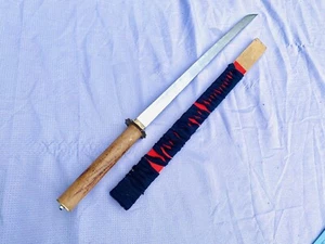 Homemade 35” Japanese Chokuto Ninjato Straight Ninja Sword Katana Steel & Brass - Picture 1 of 10