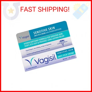 Vagisil Maximum Strength Feminine Anti-Itch Cream for Women, Sensitive Skin Form - Picture 1 of 2