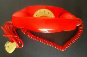 Telefono a disco LILLO SIP rosso con spina francese a coltello vintage retrò - Photo 1/4