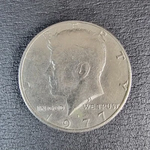 1977-D Kennedy Half Dollar Error Double Die Reverse/DDR - Bild 1 von 6
