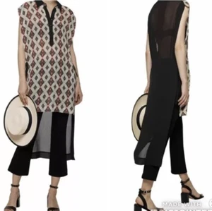 CAMILLA FRANKS “Mud Hutters Tea Party” Assymetric Kaftan Tunic.Size XS. NWT $449 - Bild 1 von 10