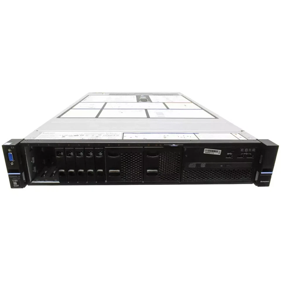 Lenovo System X3650 M5 8SFF Server: Xeon E5-2680 v3, 64GB DDR4, M5210 RAID - Image 1 of 1