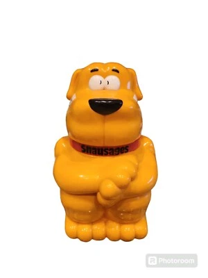 Vintage 1991 Snausages Dog Treats Jar Quaker Oats Doesn't Talk Anymore  - Image 1 of 4