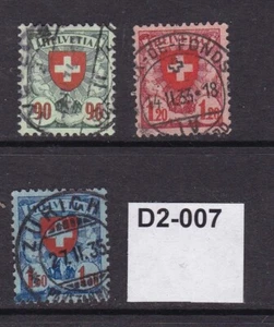 Switzerland 1924 3 values to 1F50 (D007) - Picture 1 of 1